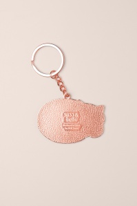 Sass & Belle - Grey Cat geëmailleerde sleutelhanger 2