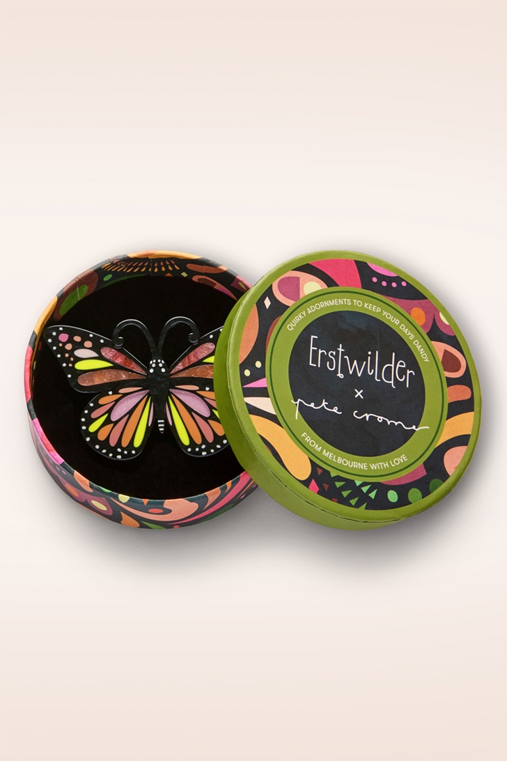 Erstwilder - The Magnificent Monarch Butterfly broche 2