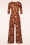 Vintage Chic for Topvintage - Savannah Floral jumpsuit in donkeroranje 3