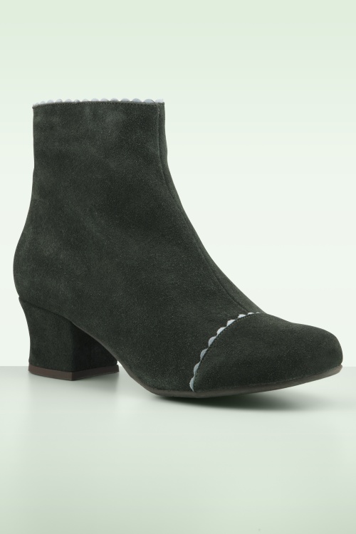 Miz Mooz - Fairbanks Wildleder Stiefeletten in Waldgrün. 3