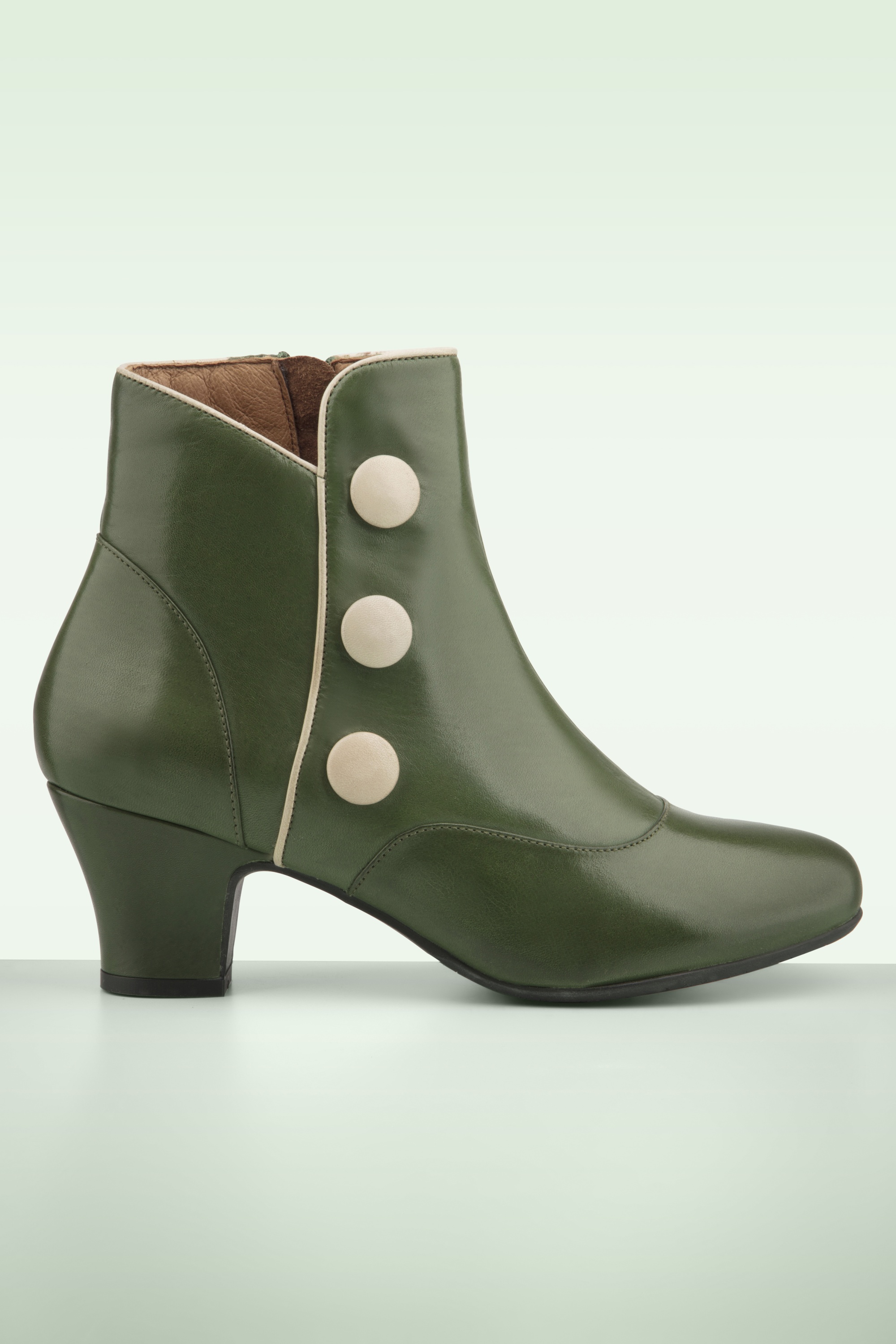 Miz Mooz - Ferry Ankle Booties in Kiwi Green