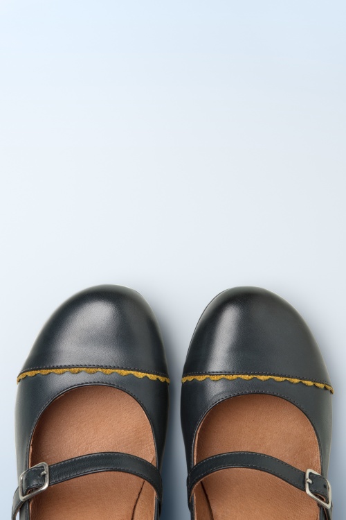 Miz Mooz - Florence pumps in donker oceaanblauw 2