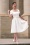 Topvintage Boutique Collection - Bette Swing Kleid in Weiß 2