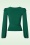Vintage Chic for Topvintage - Juno Puff Sleeve Top in Forest Green 3