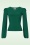 Vintage Chic for Topvintage - Juno top met pofmouwen in bosgroen