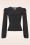 Vintage Chic for Topvintage - Juno top met pofmouwen in zwart