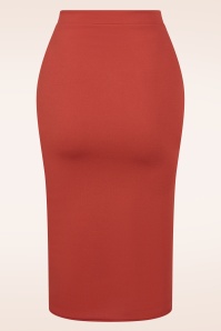 Vintage Chic for Topvintage - Bella midi rok in roestoranje 5