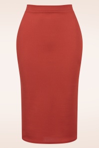 Vintage Chic for Topvintage - Bella midi rok in roestoranje 2