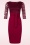 Vintage Chic for Topvintage - Felicity Lace Etuikleid in Weinrot