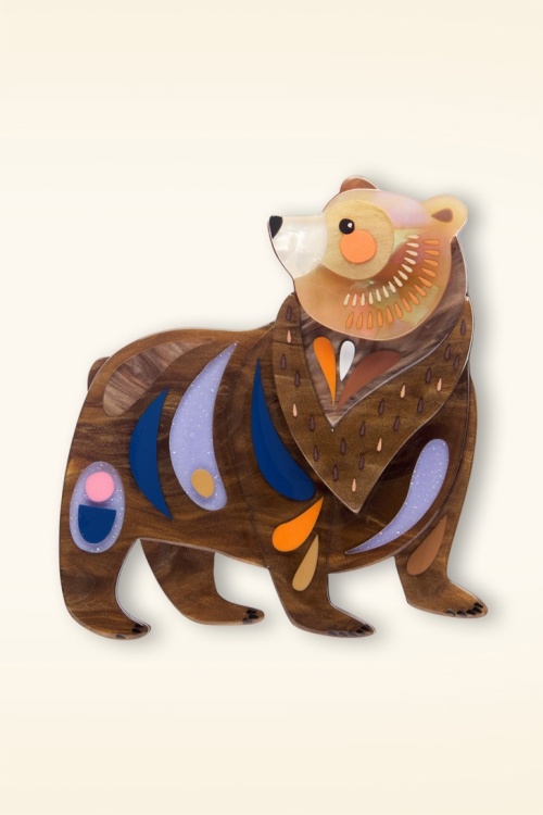 Erstwilder - The Brawny Brown Bear Brooch