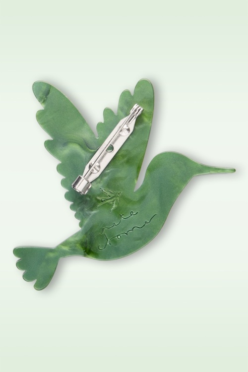 Erstwilder - The Riveting Ruby-Throathed Hummingbird broche 3