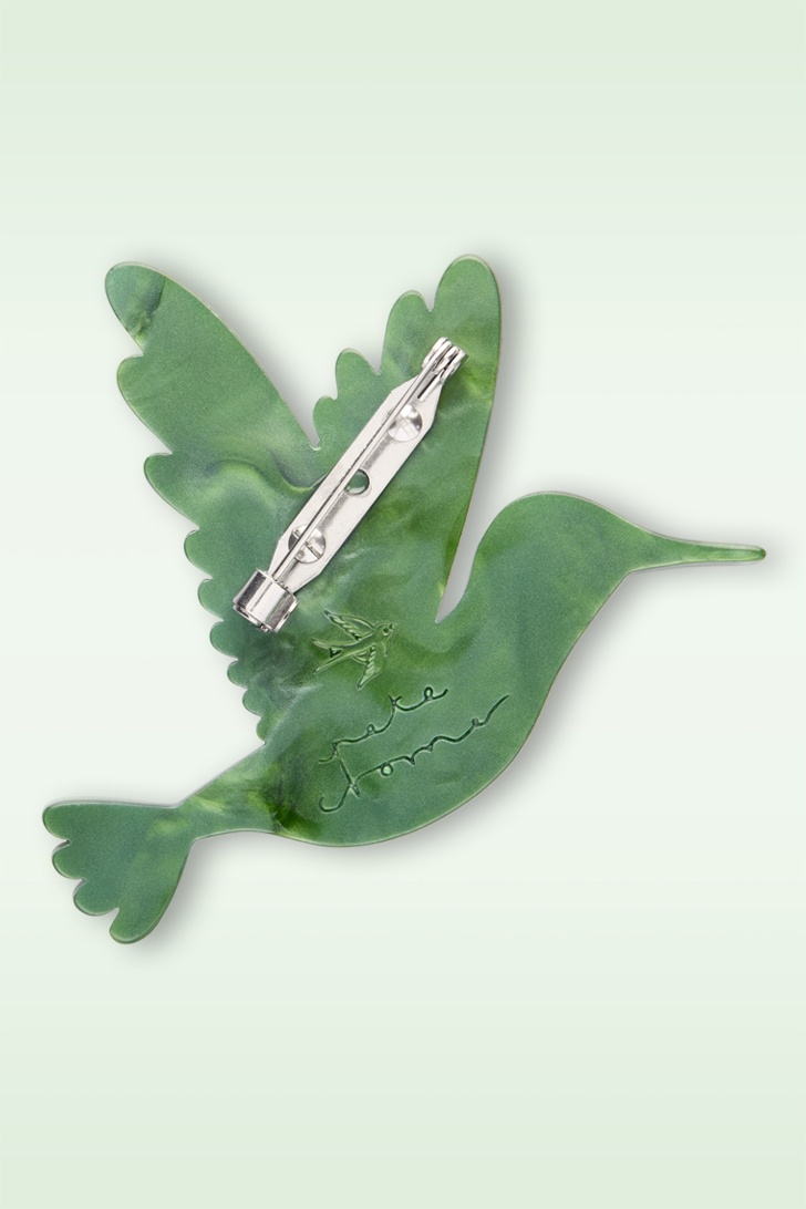 Erstwilder - The Riveting Ruby-Throathed Hummingbird broche 3