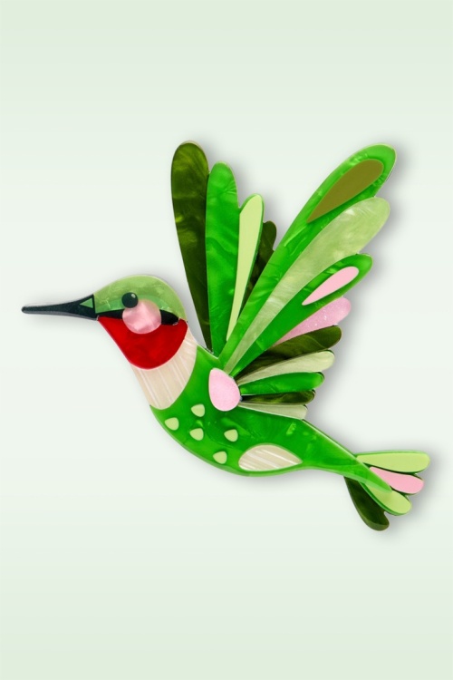 Erstwilder - The Riveting Ruby-Throathed Hummingbird Brosche