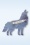 Erstwilder - The Gallant Gray Wolf Brosche 3
