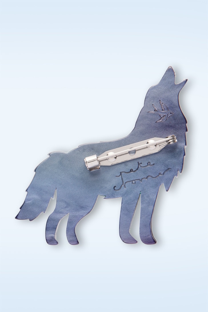 Erstwilder - The Gallant Gray Wolf Brosche 3