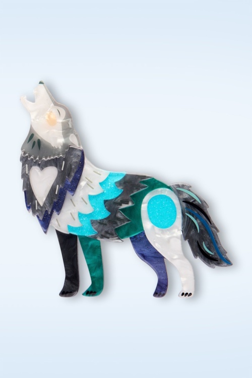 Erstwilder - Broche The Gallant Gray Wolf