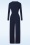 Vintage Chic for Topvintage - Hallie Knotted Jumpsuit in Navy 5