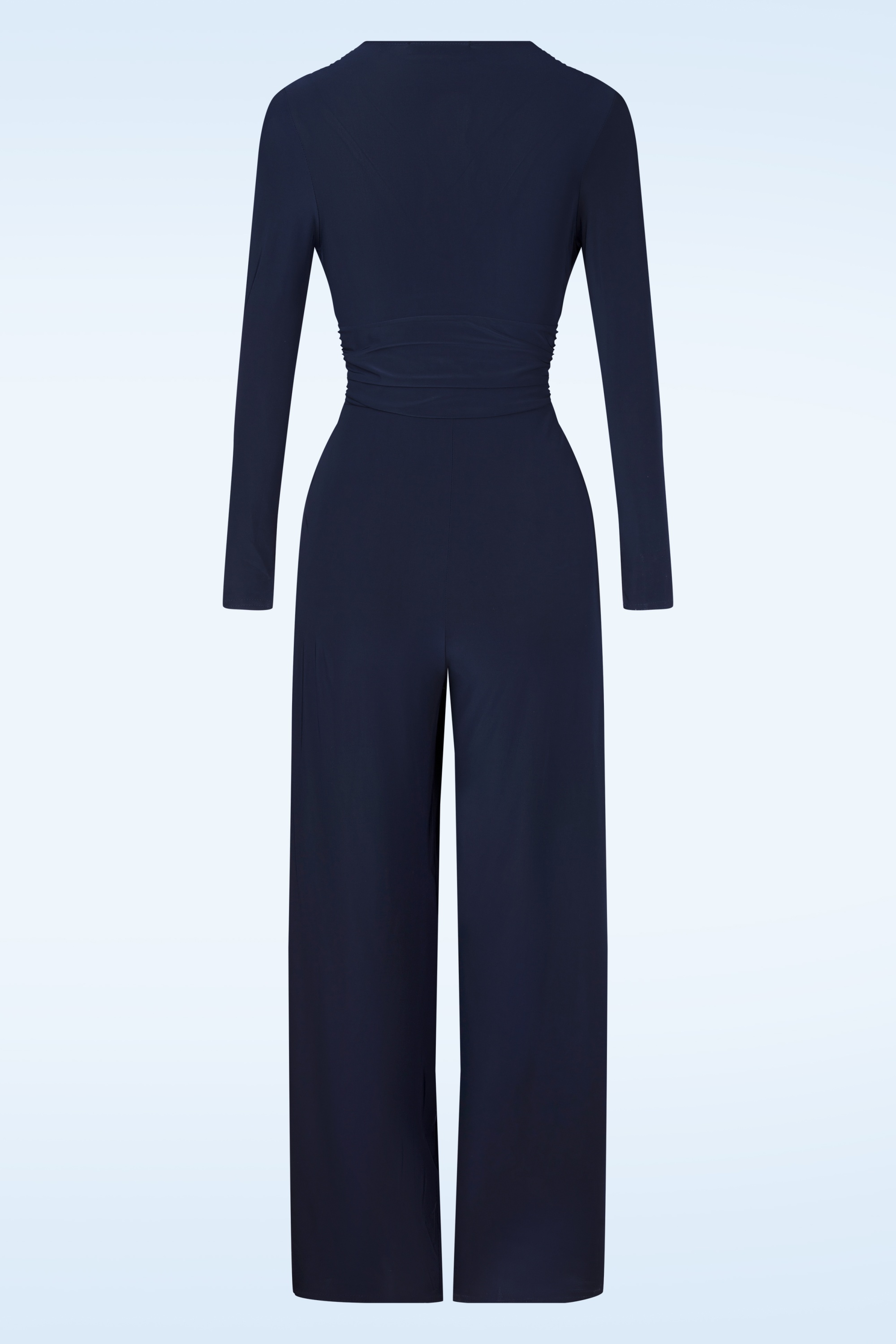 Vintage Chic for Topvintage - Hallie Knotted Jumpsuit in Navy 5
