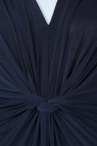 Vintage Chic for Topvintage - Hallie Knotted Jumpsuit in Navy 4