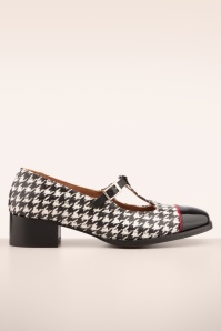 Nemonic - Colette Mary Jane pumps in zwart en wit