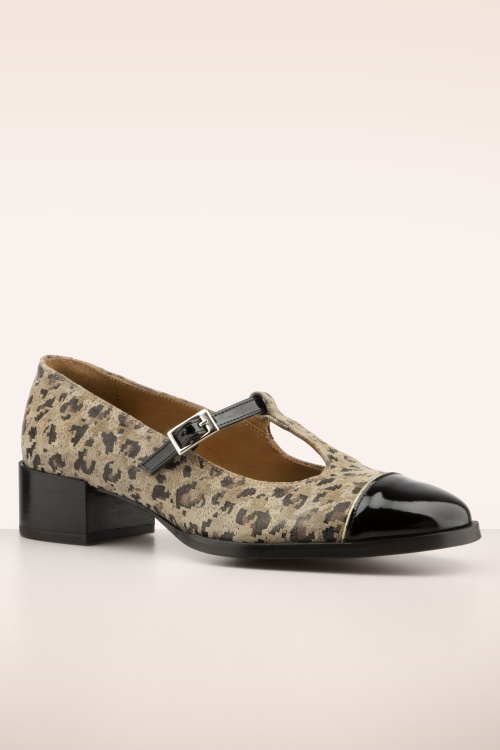 Nemonic - Colette Mary Jane Pumps in Black and Brown 3