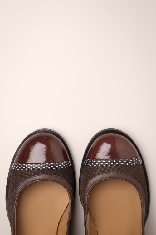 Nemonic - Juliet Mary Janepumps in bruin 2