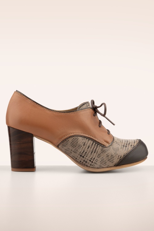 Nemonic - Madison Leather Shoe Booties in Maroon