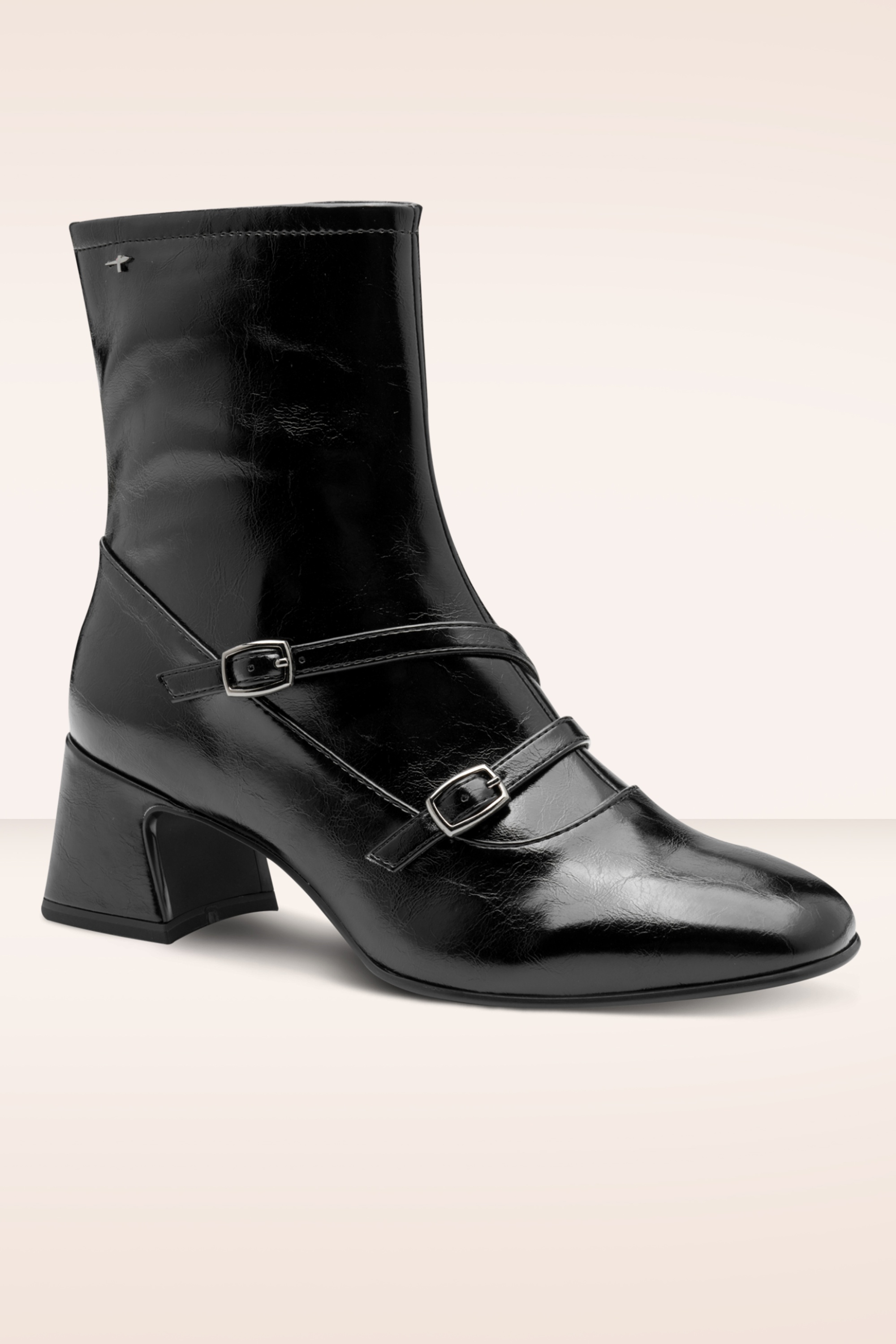 Tamaris - Phoebe Patent Stiefeletten in Schwarz 4