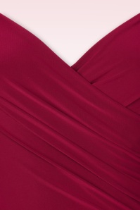 Vintage Chic for Topvintage - Camila Slinky Etuikleid in Wein 2