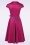 Topvintage Boutique Collection - Topvintage exclusive ~ Angie Polkadot Swing Dress in Bordeaux 6