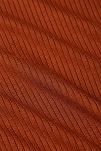 King Louie - Rollkragen Uni Rippen Top in Spicy Braun. 3
