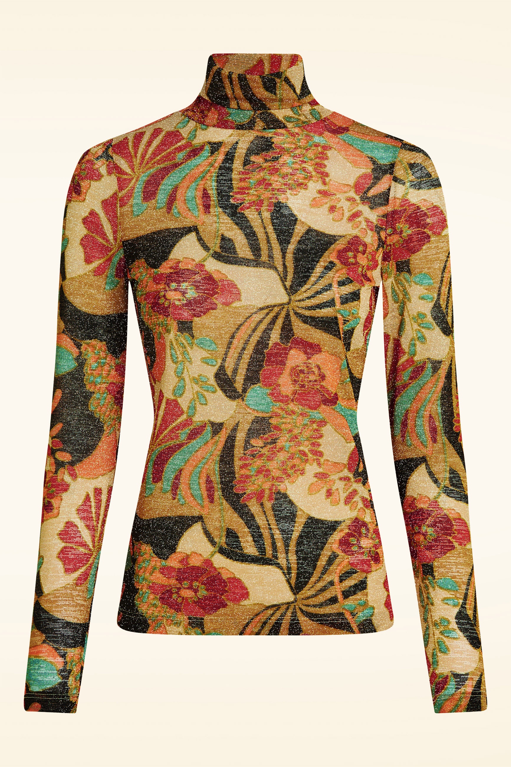 King Louie - Rollneck Dazz top in multi 2