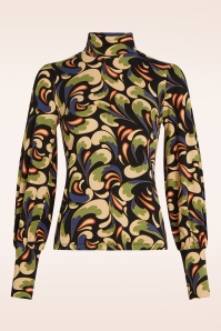 King Louie - Ricky Rumble Top in Schwarz und Multi