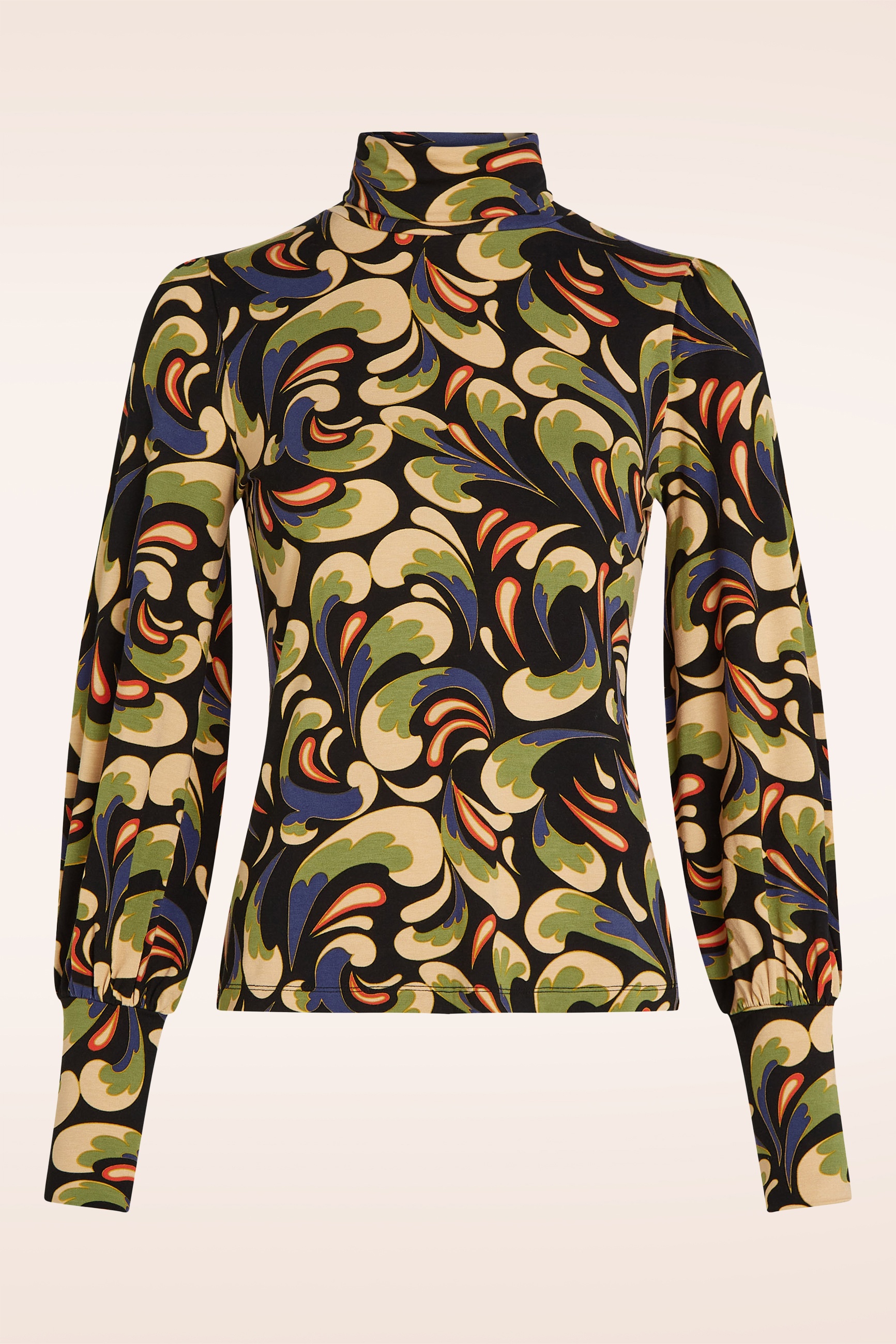 King Louie - Ricky Rumble Top in Schwarz und Multi