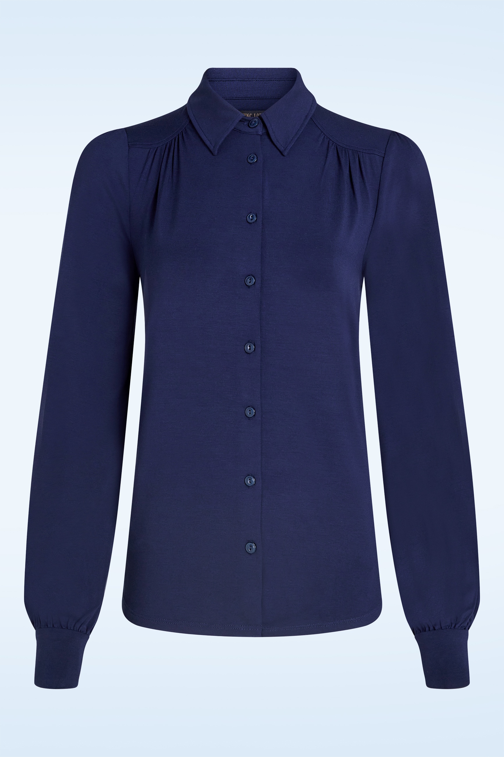 King Louie - Carina EcoVero blouse in rhodoniet blauw 2