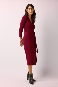 King Louie - Lola Milano Crepe Kleid in Cabernetrtot