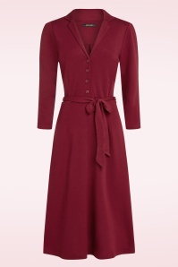 King Louie - Lola Milano Crepe Kleid in Cabernetrtot 2