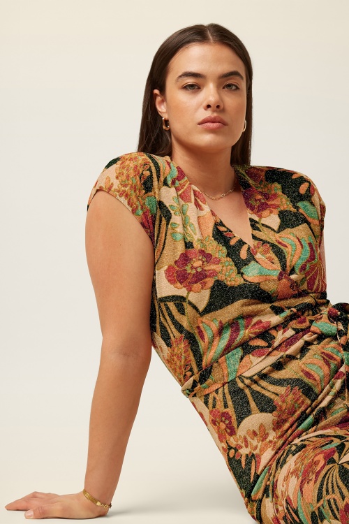 King Louie - Mary Dazz jumpsuit in zwart en multi 2