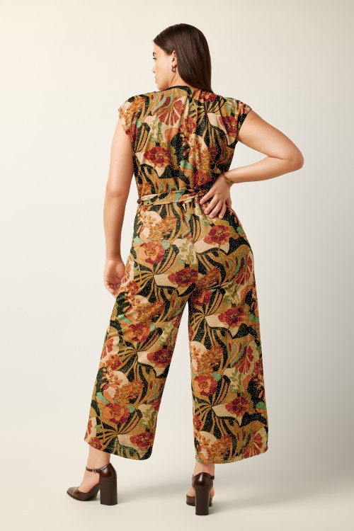 King Louie - Mary Dazz Jumpsuit in Schwarz und Multi 3