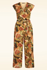 King Louie - Mary Dazz Jumpsuit in Schwarz und Multi