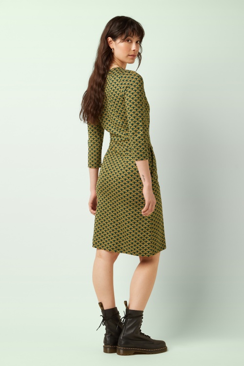 King Louie - Mona Frio Kleid in Spruced Grün  2