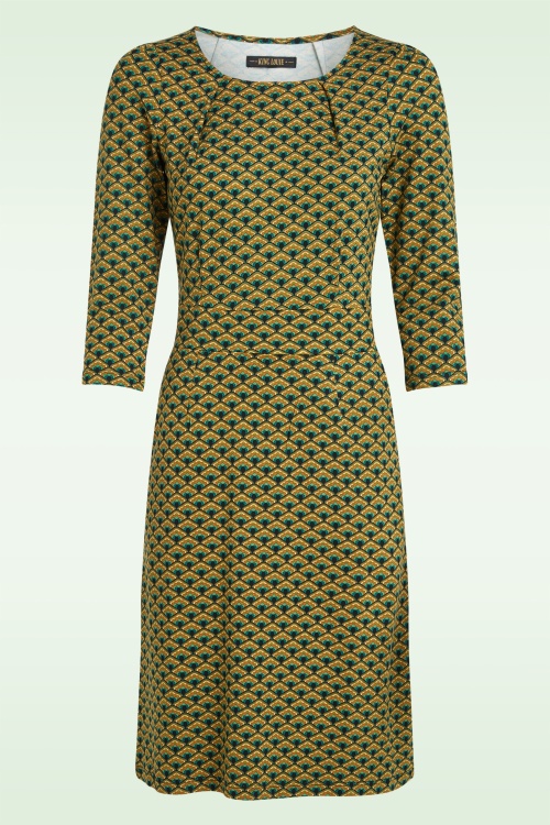 King Louie - Mona Frio Kleid in Spruced Grün 