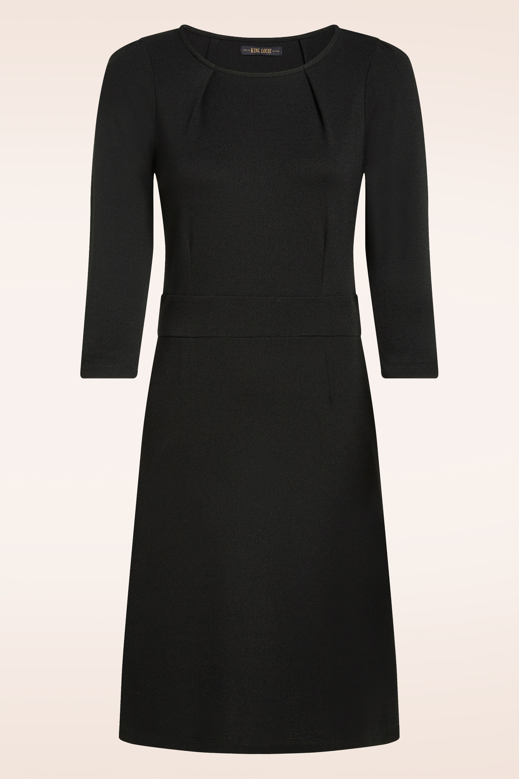 King Louie - Mona Milano Crepe Kleid in Schwarz. 3