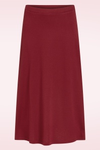 King Louie - Juno Milano Crêpe Midirock in Cabernetrot