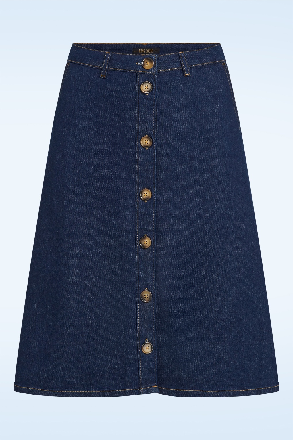 King Louie - Marie Onyx denim rok in diepblauw