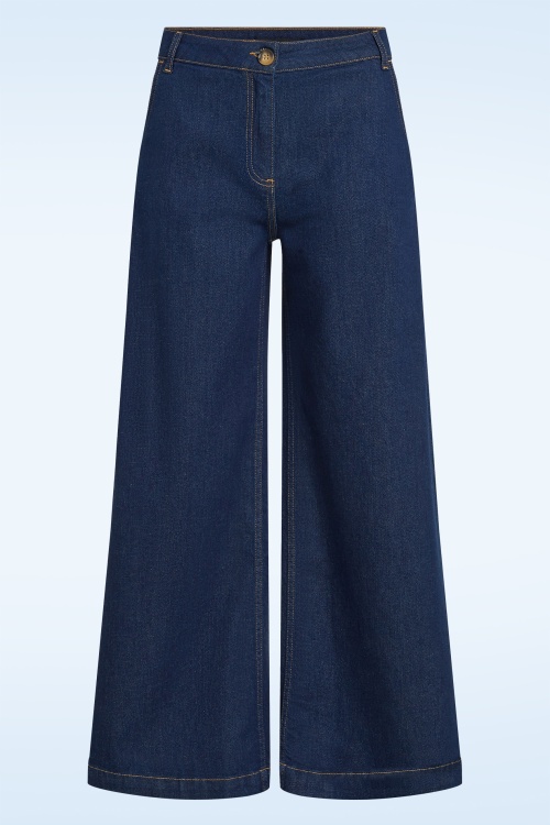 King Louie - Peppa Onyx denim broek in diepblauw