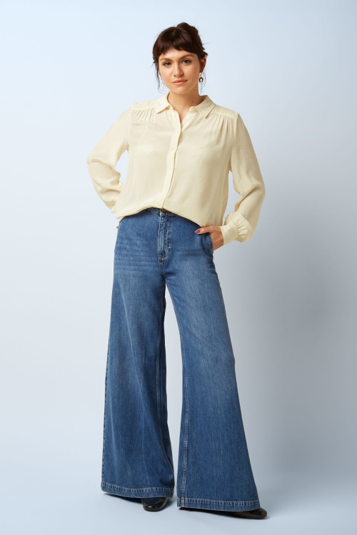 King Louie - Peppa Stone denim broek in blauw tint