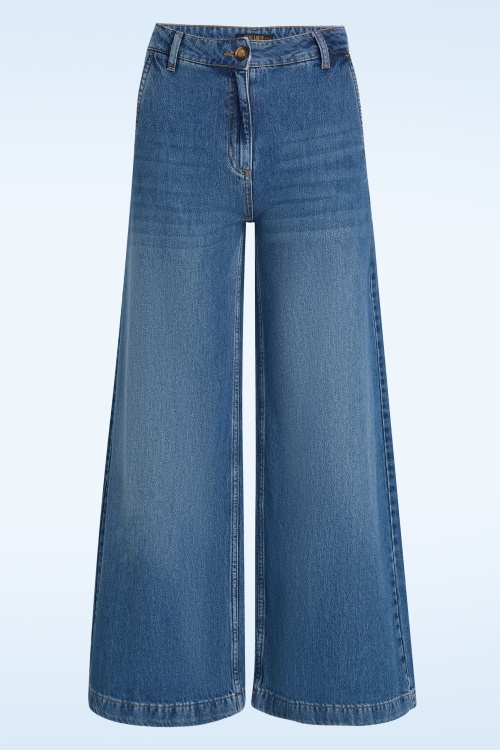King Louie - Peppa Stone denim broek in blauw tint 2