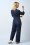 King Louie - Zip Onyx denim jumpsuit in diepblauw 2