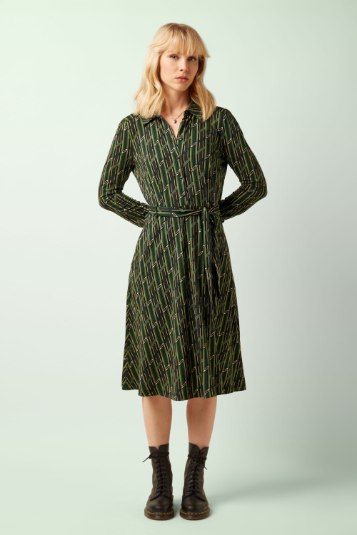 King Louie - Sheeva Brina Dress in Botanical Green